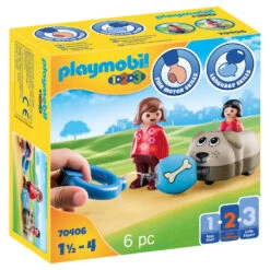PLAYMOBIL 1.2.3 Hondentrein 70406