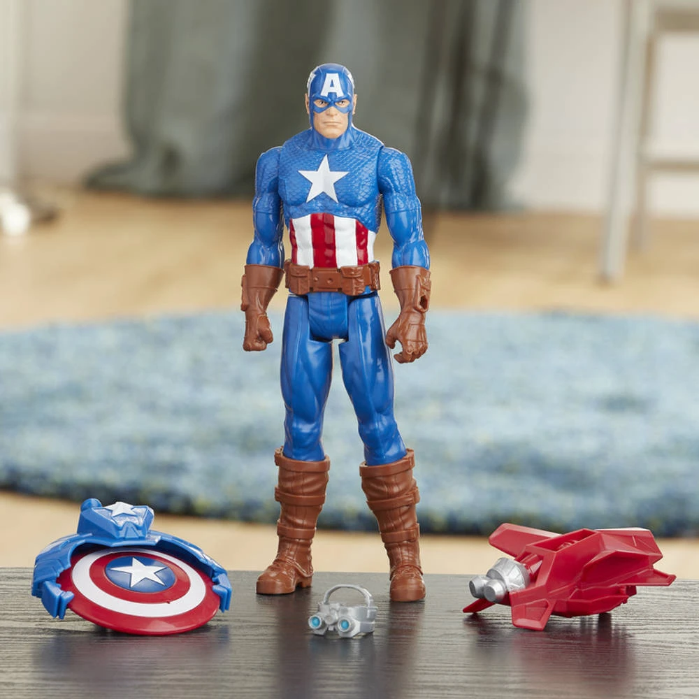 Hasbro Marvel Avengers Titan Heroes Speelfigurenset Captain America - Afbeelding 4