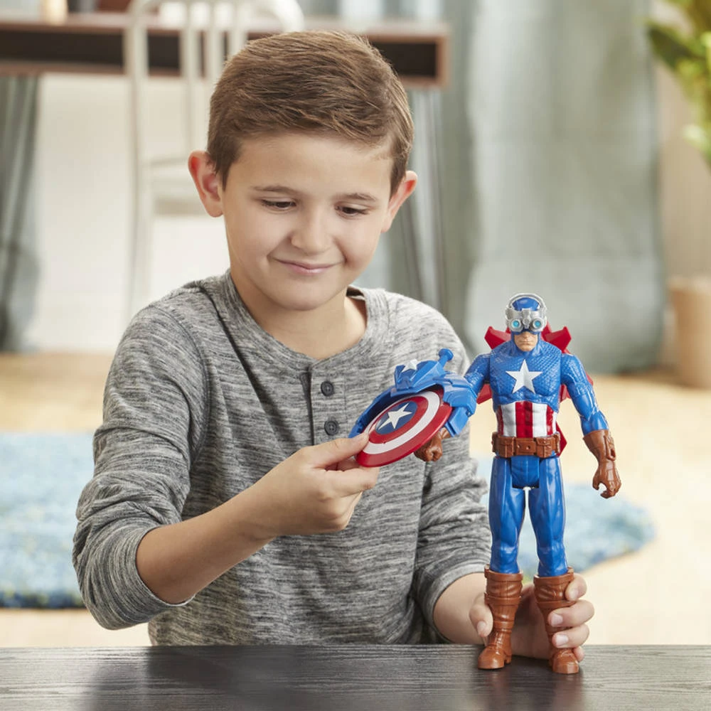 Hasbro Marvel Avengers Titan Heroes Speelfigurenset Captain America - Afbeelding 3