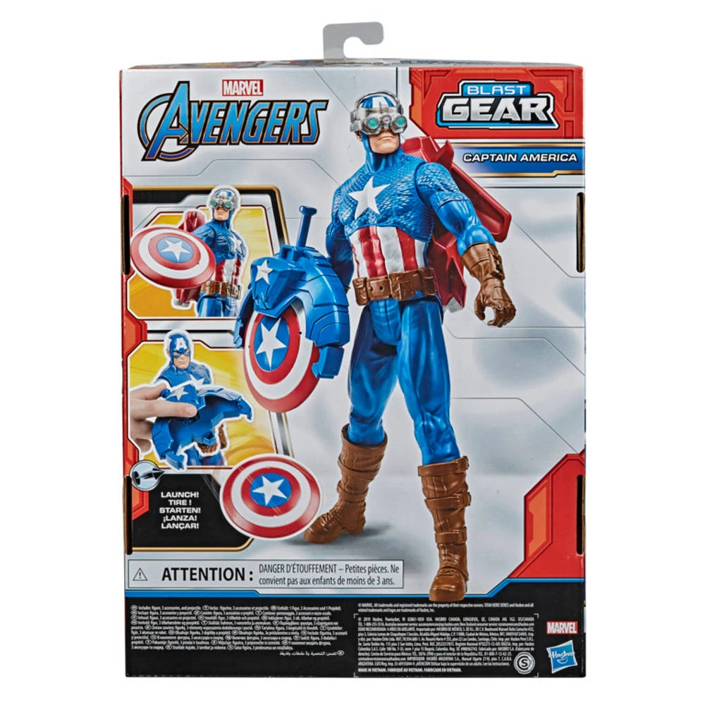Hasbro Marvel Avengers Titan Heroes Speelfigurenset Captain America - Afbeelding 6