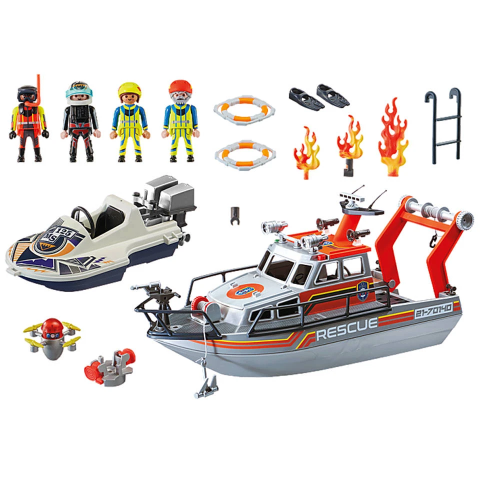 PLAYMOBIL City Action Brandbestrijdingsmissie Met Reddingscruiser 70140 - Afbeelding 2