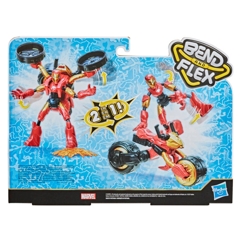 Hasbro Marvel Avengers Bend And Flex Rider Iron Man - Afbeelding 3