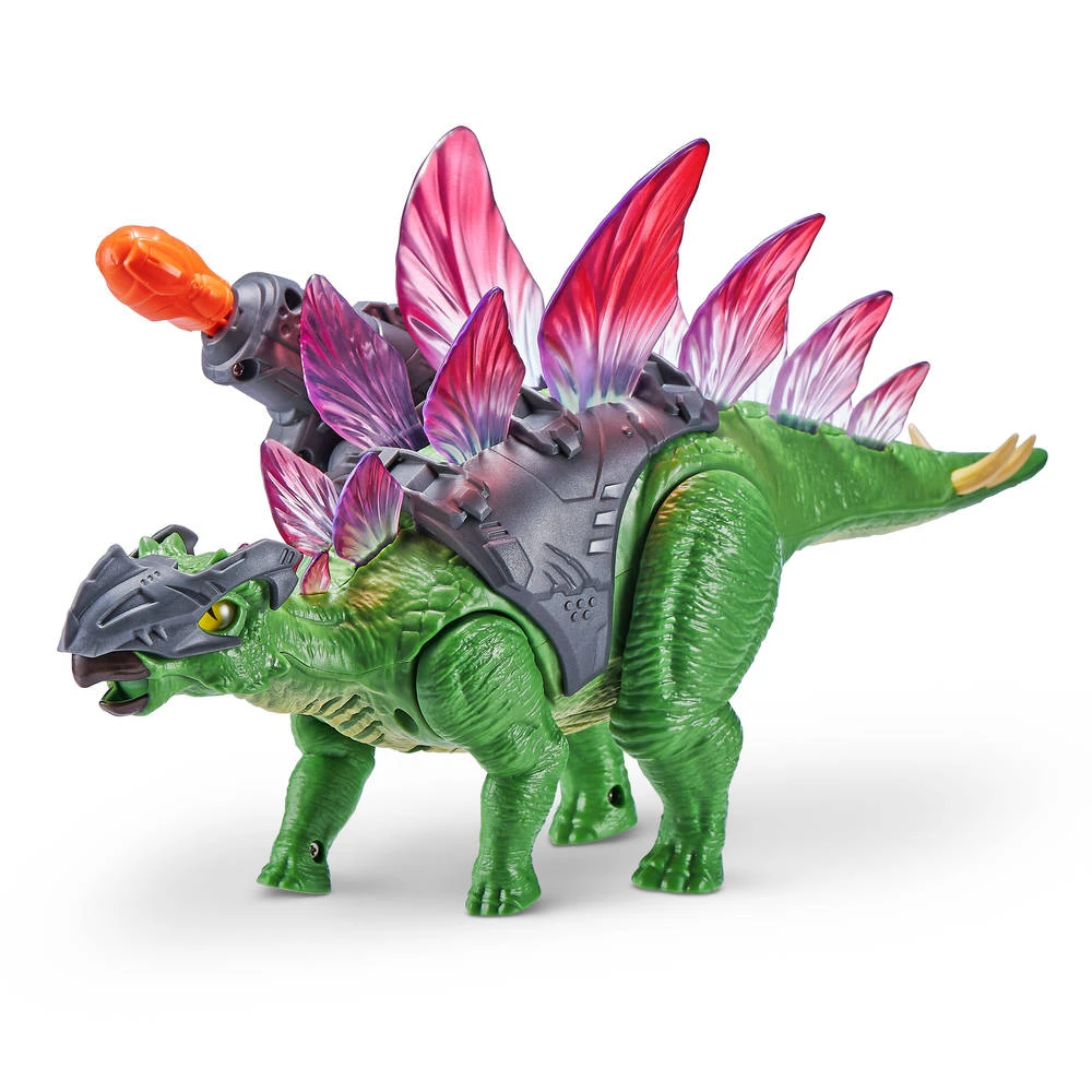 No Brand Zuru Robo Alive Dino Wars Figuur Stegosaurus - Afbeelding 3