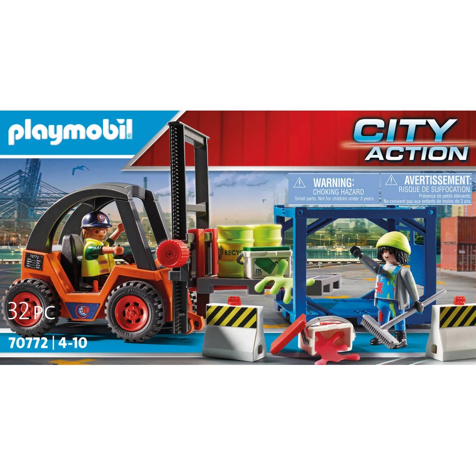 PLAYMOBIL City Action Vorkheftruck Met Lading 70772 - Afbeelding 6
