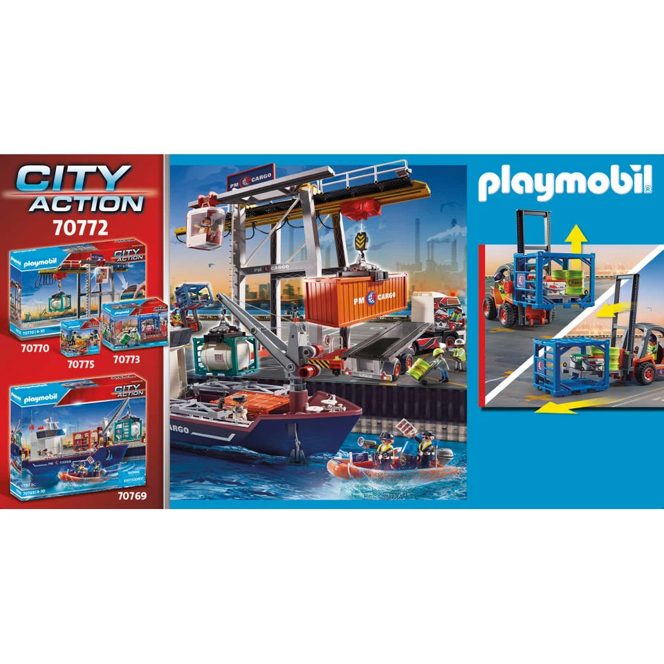 PLAYMOBIL City Action Vorkheftruck Met Lading 70772 - Afbeelding 5
