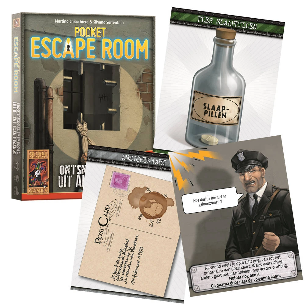 999 Games Pocket Escape Room: Ontsnapping Uit Alcatraz