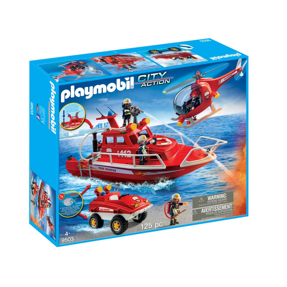 Playmobil City Action Brandweerset Met Onderwatermotor 9503 - Afbeelding 3