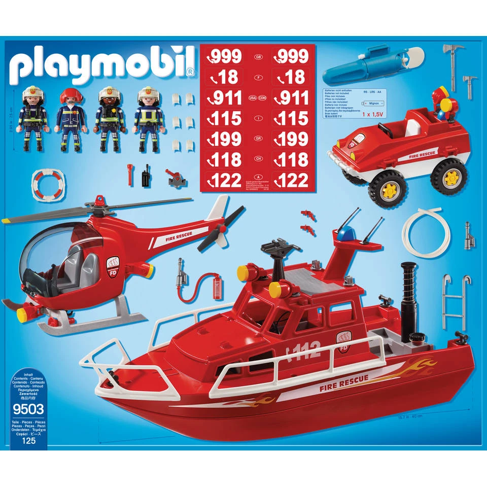 Playmobil City Action Brandweerset Met Onderwatermotor 9503 - Afbeelding 5