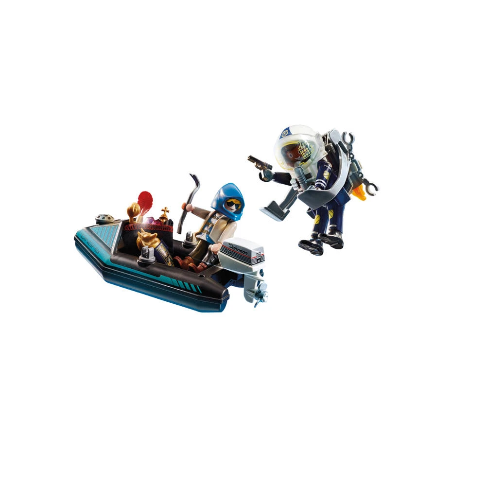 PLAYMOBIL City Action Politie Jetpack Arrestatie Van De Kunstdief 70782 - Afbeelding 2