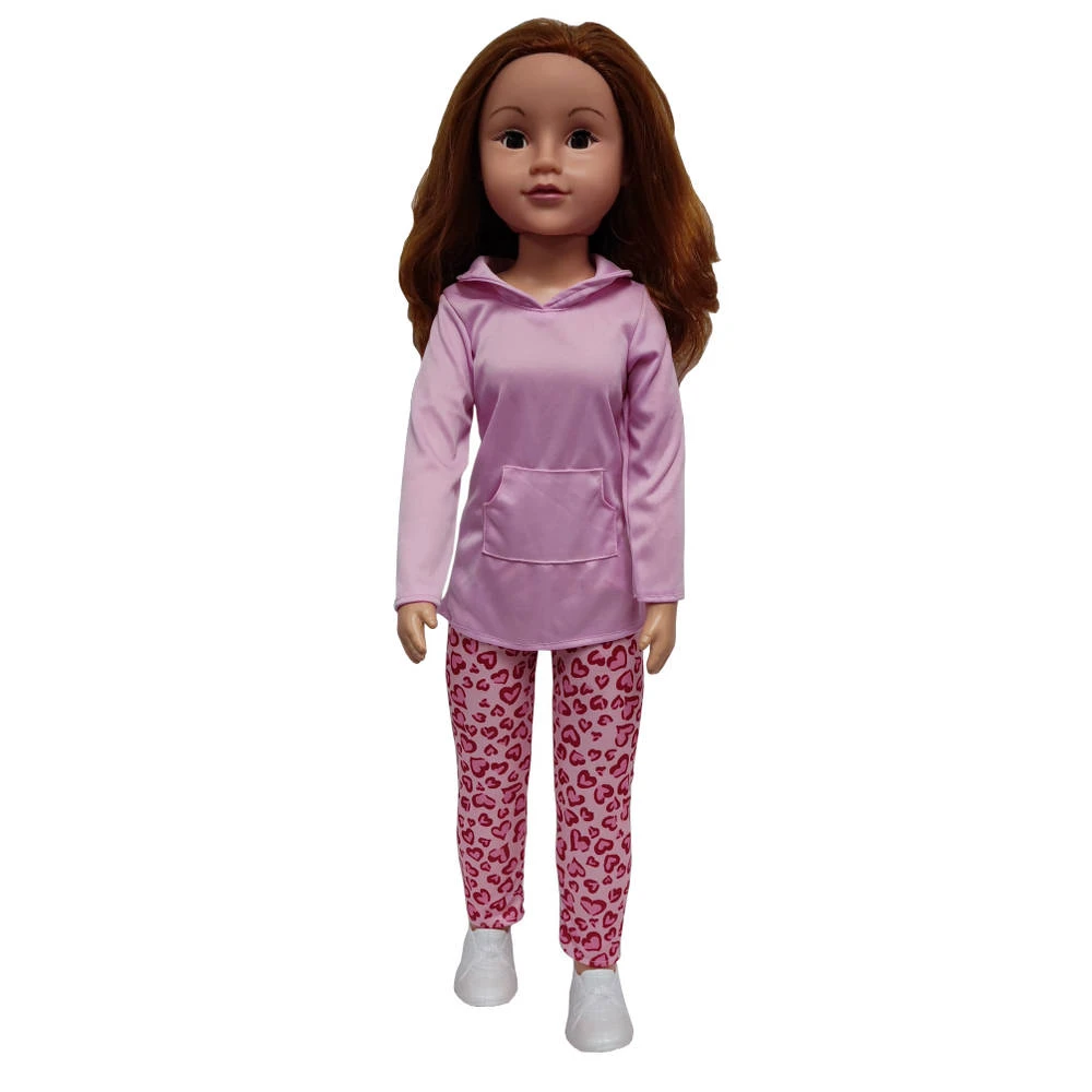 No Brand Looppop Met Bruin Haar - 80 Cm