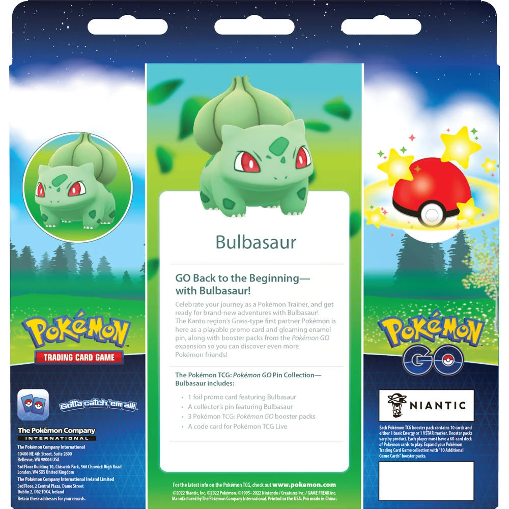 ASMODEE Pokémon Go TCG Pin Box Bulbasaur - Afbeelding 2