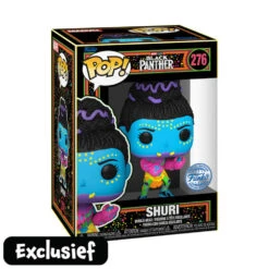 Funko Pop! Figuur Marvel Black Panther Shuri Black Light