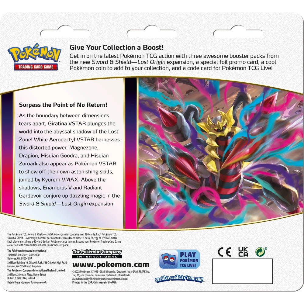ASMODEE Pokémon TCG Sword & Shield: Lost Origin 3 Boosterblister Regigigas - Afbeelding 2