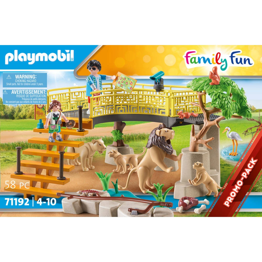 PLAYMOBIL Family Fun Leeuwen In Het Buitenverblijf 71192 - Afbeelding 4