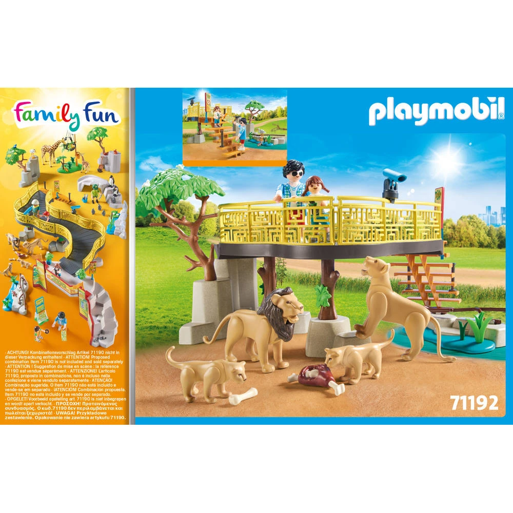 PLAYMOBIL Family Fun Leeuwen In Het Buitenverblijf 71192 - Afbeelding 6