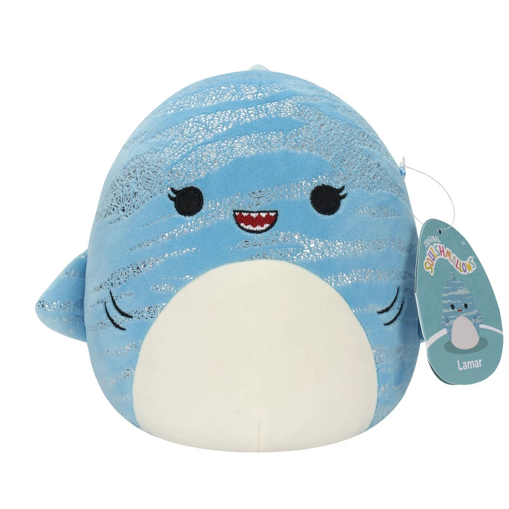 Pluchen Squishmallows Walvishaai Lamar - 30 Cm