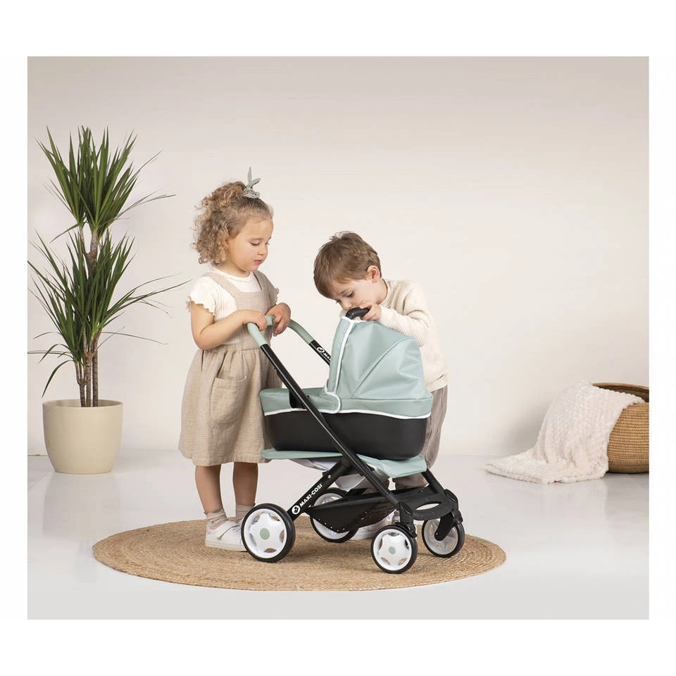 Smoby Maxi Cosi En Quinny Combi 3 In 1 Poppenwagen - Groen - Afbeelding 3