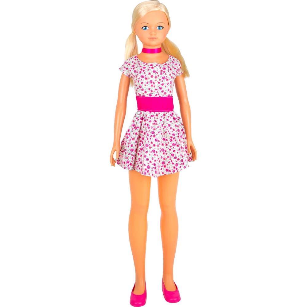 No Brand Pop Maria Met Bloemetjesjurk - 105 Cm