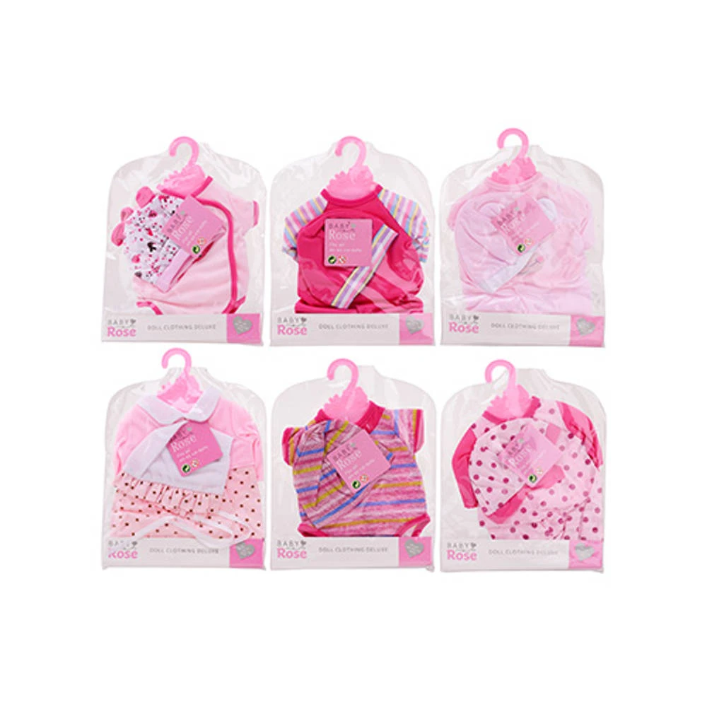 Johntoy Baby Rose Poppenkleren Op Hanger - 40-45 Cm